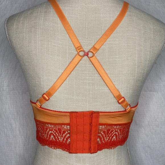Lace Bralette Set in Orange and Purple - Picture 6 of 8